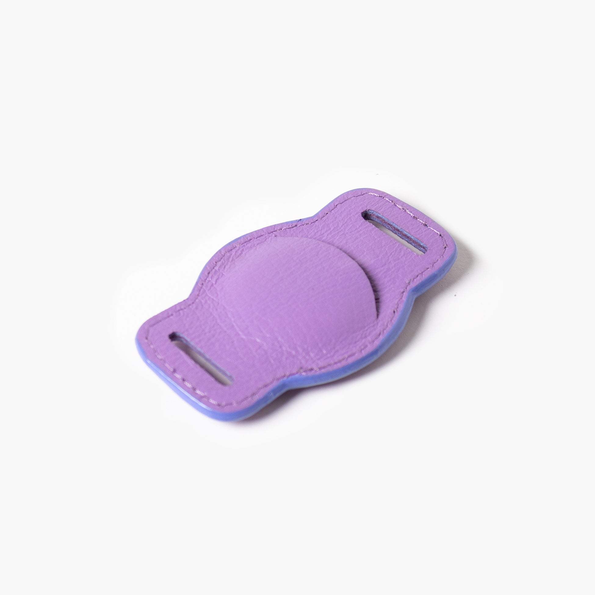 Lilac Leather AirTag Holder by Ramona For You