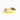 Yellow dog collar on a white background