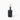Navy blue leather bag holder with with brass hardware. Poop bag holder.