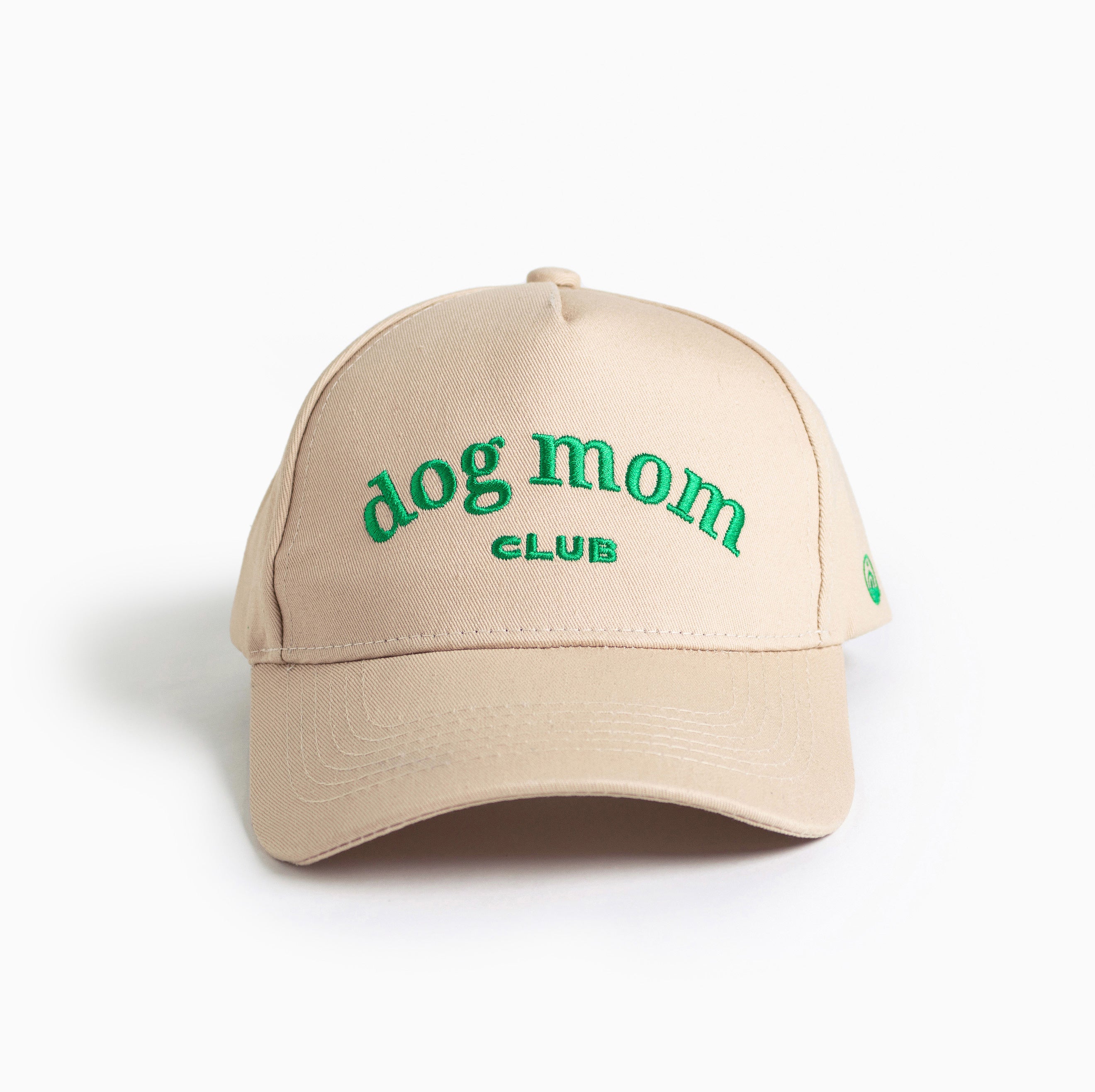 Dog Mom Club Cap made with organic cotton.